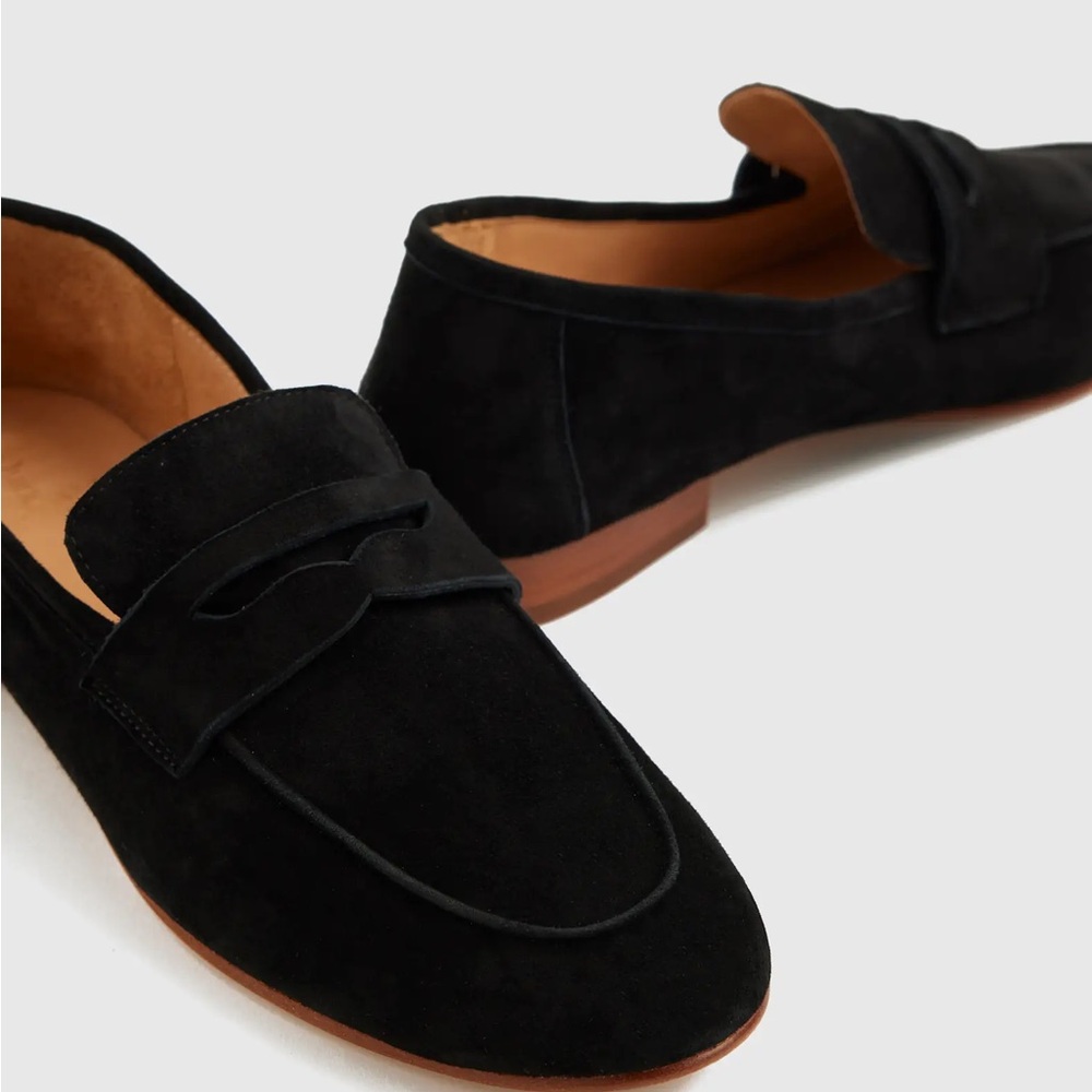 Quince Italian Suede Penny Loafer Sz 8.5